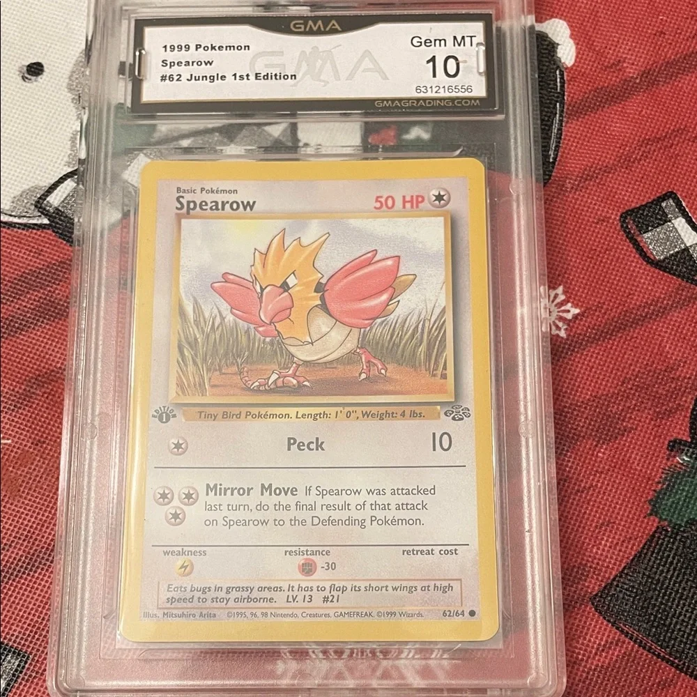 Pokemon Spearow Card - Jungle 1st Edition